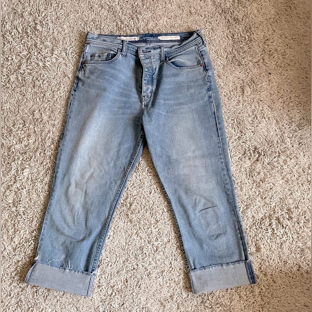 Pilcro (Anthro) Cropped Boyfriend Jeans - Picture 3 of 4